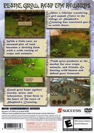 Box back cover for Shepherd's Crossing on the Sony Playstation 2.